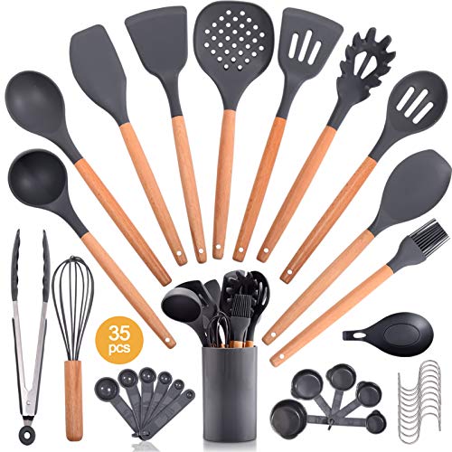 Cooking Utensil Set Kitchen Wood Handle for Cookware