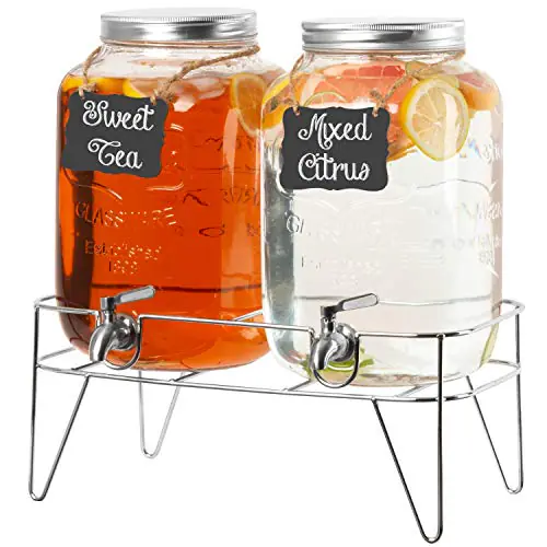 Outdoor Glass Beverage Dispensers 2 Pack