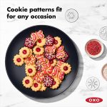 OXO Good Grips 14-Piece Cookie Press Set - Stainless Steel Disks & Non-Slip Base - Image 8