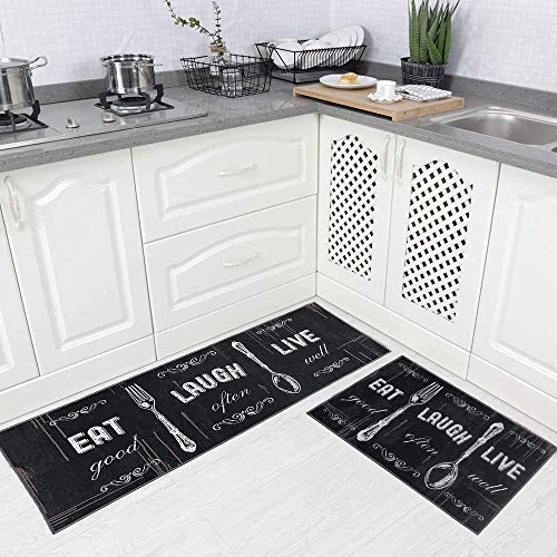 Carvapet 2 Pieces Kitchen Rug Set