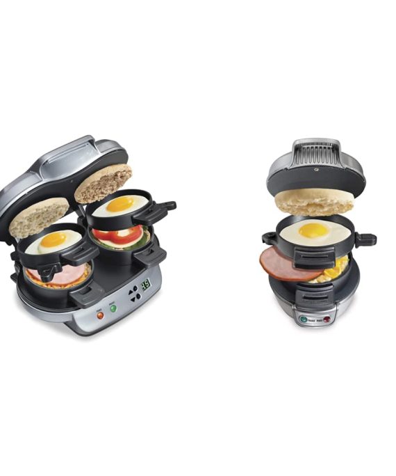 Hamilton Beach Dual Breakfast Sandwich Maker with Timer