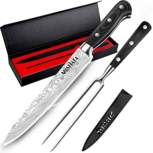 MOSFiATA 8" Carving Knife and 7" Fork Set