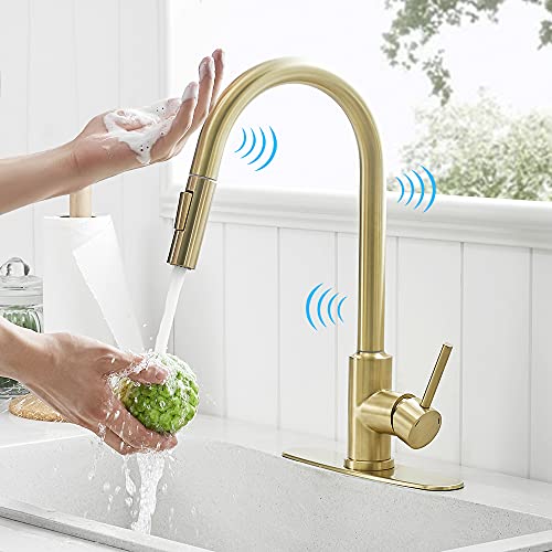 Gold Touch Kitchen Faucets with Pull Down Sprayer