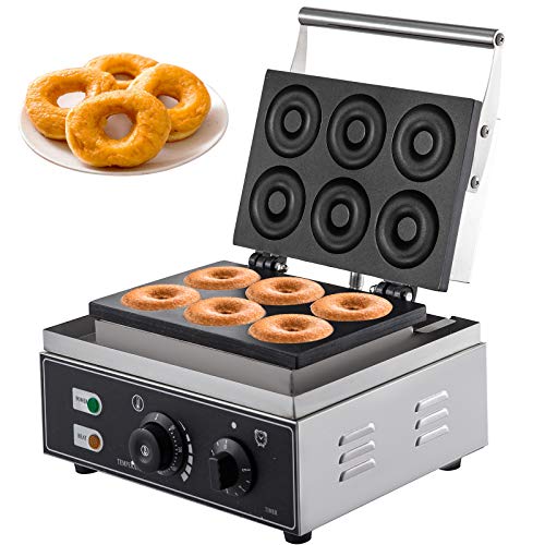 Doughnut Delight: 6-Hole Industrial Waffle Donut Machine ??