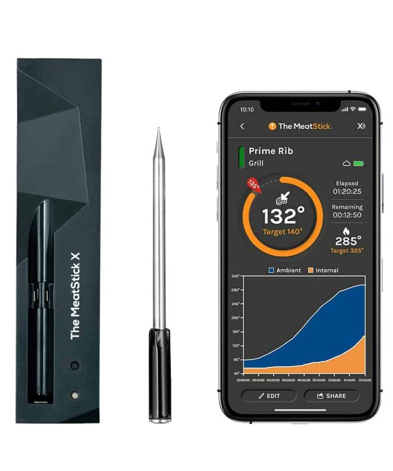 MeatStick X Set 260ft Wireless Meat Thermometer