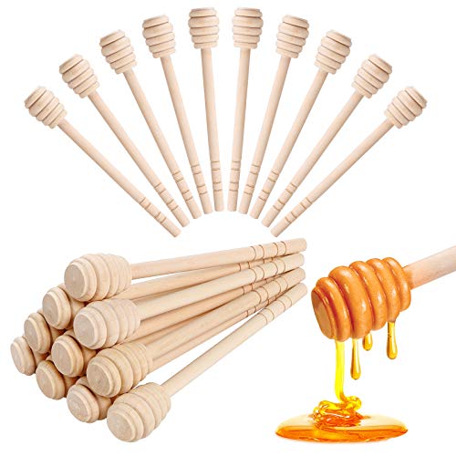 20PCS Premium Wooden Honey Stirrer for Honey
