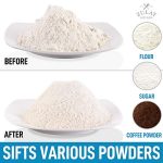 Hand Crank Flour Sifter with Agitator Wire Loop For Baking Cakes - Image 6