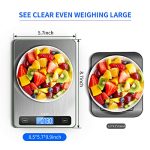 33lb Digital Kitchen Scale with 1g/0.05oz Precise Graduation - Image 5