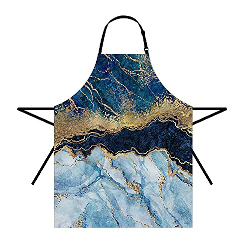 WONDERTIFY Blue Marble Apron Painted Artificial