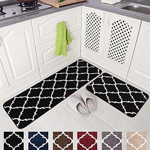 Carvapet 2 Pieces Microfiber Moroccan Trellis Non-Slip
