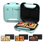 750W Electric Panini Press Grill with Non-stick Removable Plates