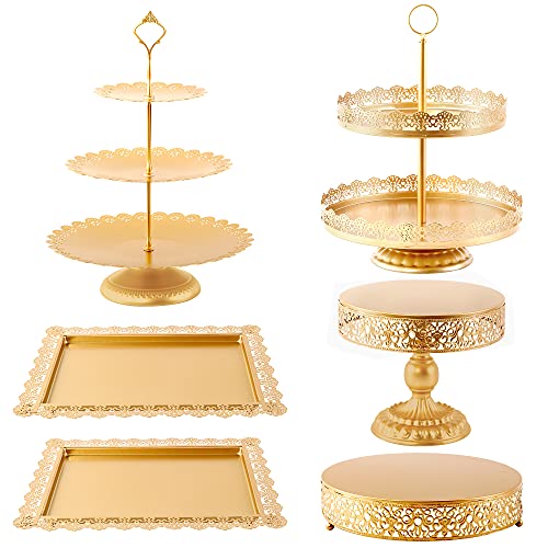 Cupcake Holder Candy Fruite Gold Cake Stands Set