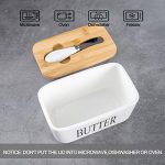 Hasense Porcelain Butter Dish with Bamboo Lid - Image 5