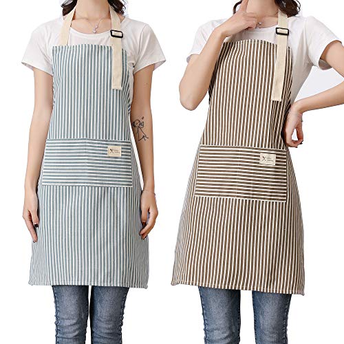 Adjustable Bib Aprons with 2 Pockets