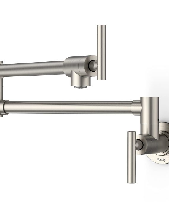 Wall Mount Lead-Free Brass Pot Filler Kitchen Faucet