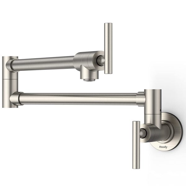 Wall Mount Lead-Free Brass Pot Filler Kitchen Faucet