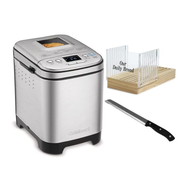 Bread Maker with Bread Slicer and 8-Inch Stainless Steel