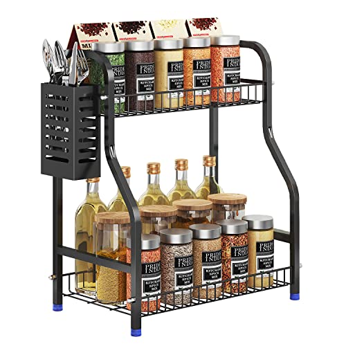 Spice Rack Countertop Organizer With Cutlery chopsticks