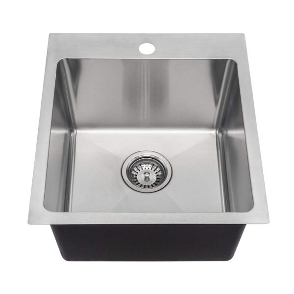 MR Direct Topmount Single Bowl 3/4-Inch Radius Kitchen Sink