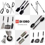 DI ORO Chef Series 3 Piece Silicone Turner Spatula Set - Image 7