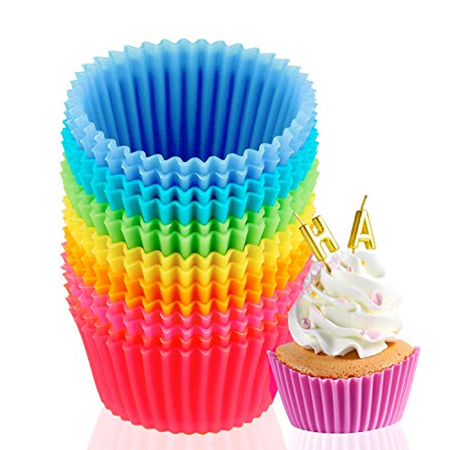 Reusable Silicone Baking Cups for Making egg Muffins