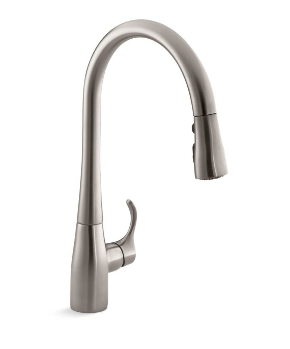 Kitchen Sink Faucet with Pull Down Sprayer