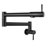Cinwiny Pot Filler Faucet Wall Mount Matte Black