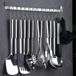 Kitchen Utensils Set with Utensil Holder Rack And Hooks - Image 3