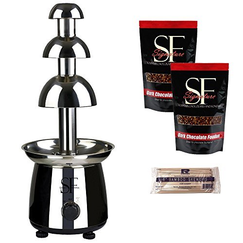 Stainless Steel Chocolate Fountain with Chocolate