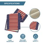 Artoid Mode Watercolor Strips and Stars Table Runner - Image 6