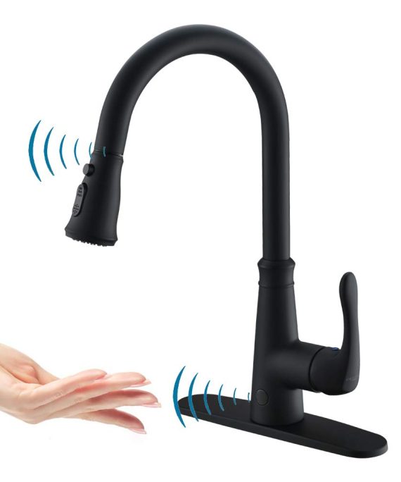 Touchless Kitchen Faucet with PullDown Sprayer