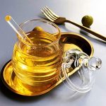 Honey Jar with Dipper and Lid Glass - Image 3