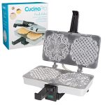 Polished Electric Baker Press Makes Two 5-Inch Cookies at Once