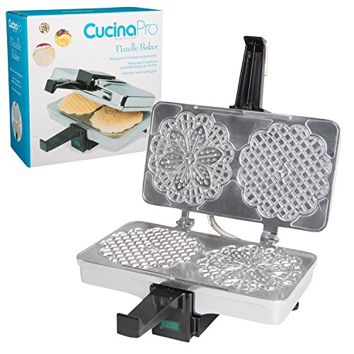 Polished Electric Baker Press Makes Two 5-Inch Cookies at Once