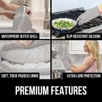 Gorilla Grip Heat Resistant Silicone Oven Mitts Set - Image 6