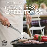 Extra Long (16 Inch) Stainless Steel Tongs For Grilling - Image 2