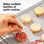 OXO Good Grips 14-Piece Cookie Press Set - Stainless Steel Disks & Non-Slip Base - Image 6