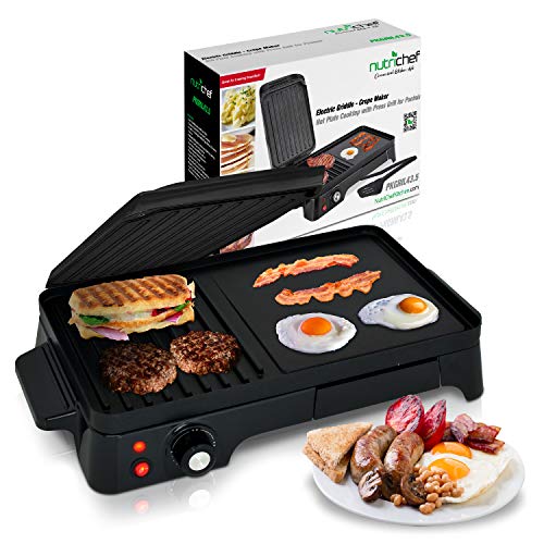 Electric Griddle-Crepe Maker Hot Plate for Paninis