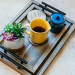 Decorative Ottoman Serving Tray Wooden Rustic - Image 2