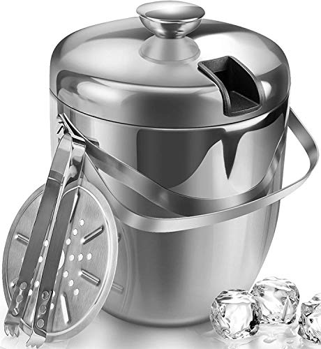 Ice Bucket Insulated with Tongs and Lids
