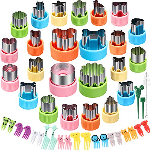 24 pcs Vegetable Cutter Shapes Sets Cookie Cutters
