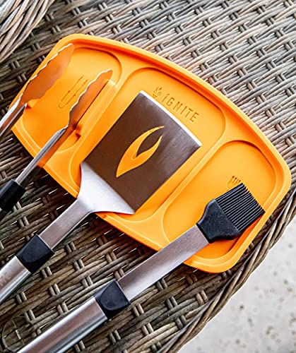 IGNITE Silicone Grilling Trivet is a 100% nonslip silicone tool