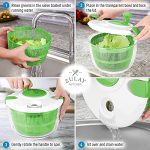 Zulay Kitchen Salad Spinner Large 5L Capacity - Image 6