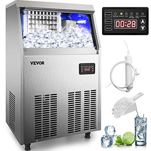 VEVOR 110V Commercial Ice Maker 120-130LBS/24H