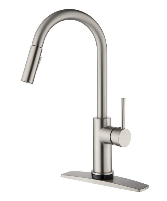 Touch On Sensor Kitchen Sink Faucet with Pull Down Sprayer