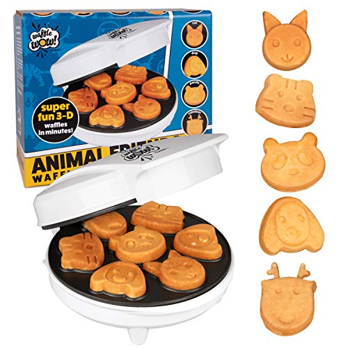 Mini Waffle Maker Animal Cat, Dog, Reindeer