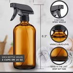 2 Pack Amber Glass Spray Bottles - 16 oz Mist - Image 2