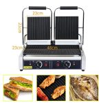 Commercial Sandwich Panini Press Temperature Control - Image 2