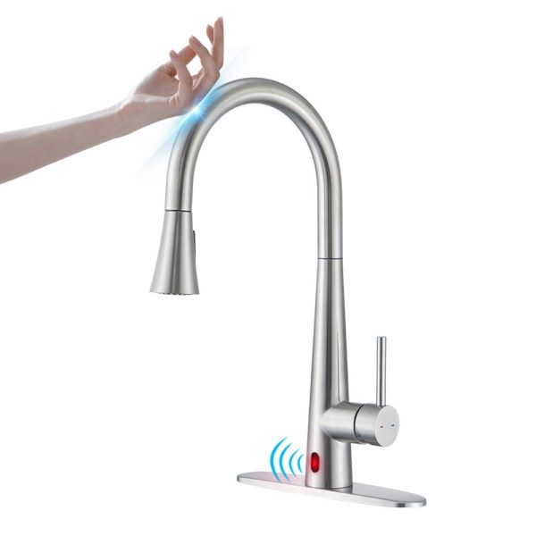 Pull Down Kitchen Faucet Faucets with Deck Plate