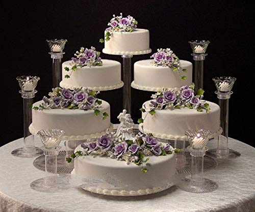 6 Tier Clear Wedding Cascade Cupcake Cake Stand
